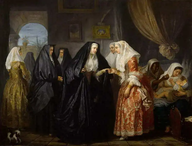 Favray, Antoine de: Dames maltaises en visite