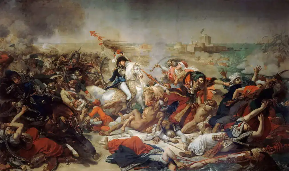 Gros, Antoine-Jean: Battle of the Abukir, 25 July 1799