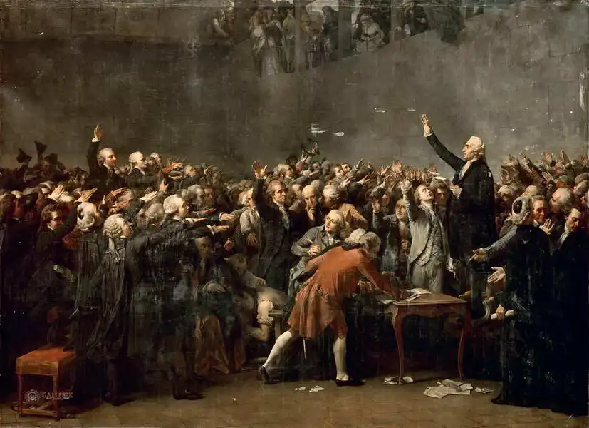 Couder, Auguste: Le serment du Jeu de Paume, June 20, 1789