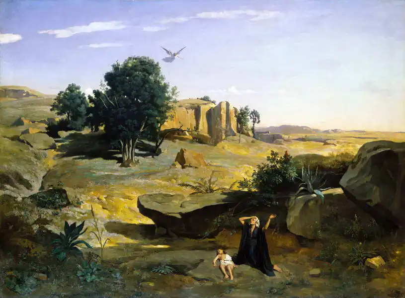 Corot, J. B. Camille: Hagar in the Wilderness