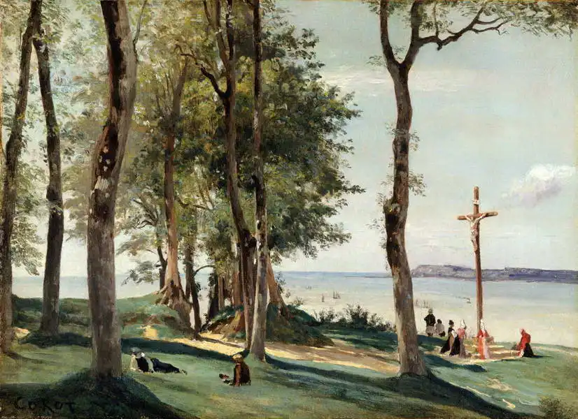 Corot, J. B. Camille: Honfleur Calvary