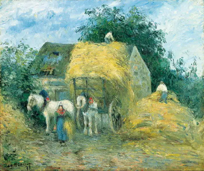 Pissarro, Camille: Haymaking, Montfoucault
