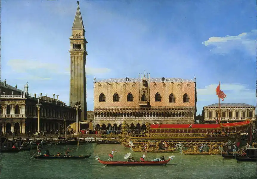 Canaletto, Giovanni: Channel front of ...
