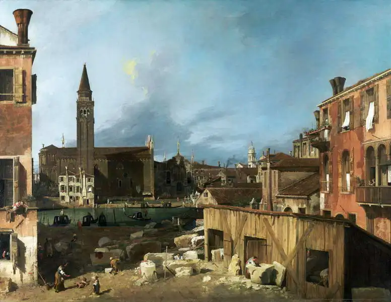 Canaletto, Giovanni: Stonemason workshop