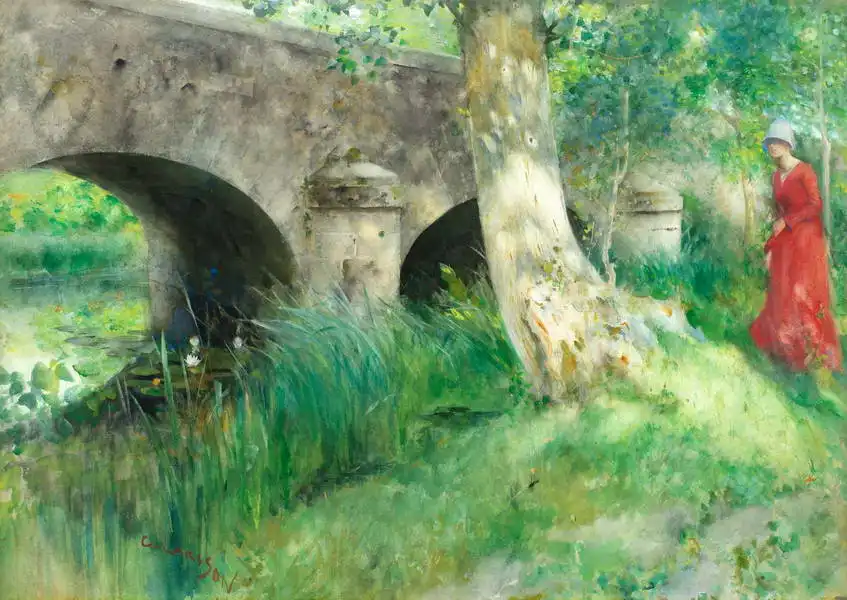 Larsson, Carl: Bridge at Grez