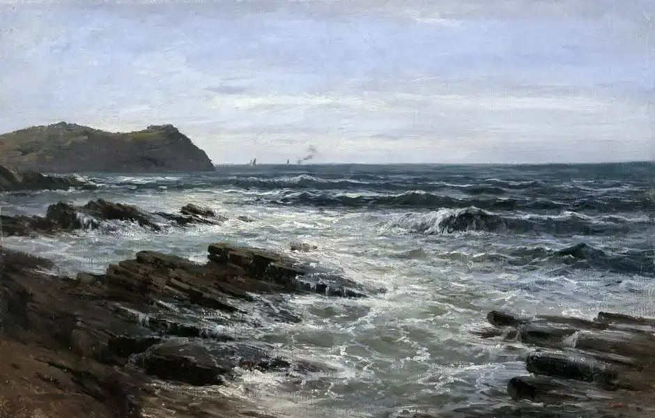 Haes, Carlos de: Cliffs, Guethay