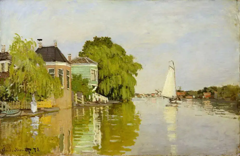 Monet, Claude: Houses Achterzaan