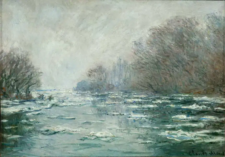 Monet, Claude: Ice floes near Vetheuil