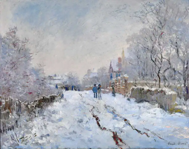 Monet, Claude: Snowy Argenteuil