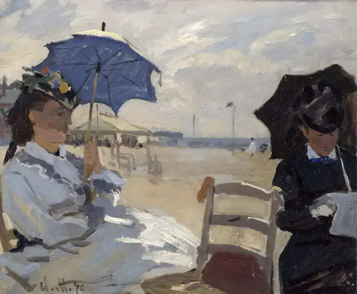 Monet, Claude: Der Strand von Trouville