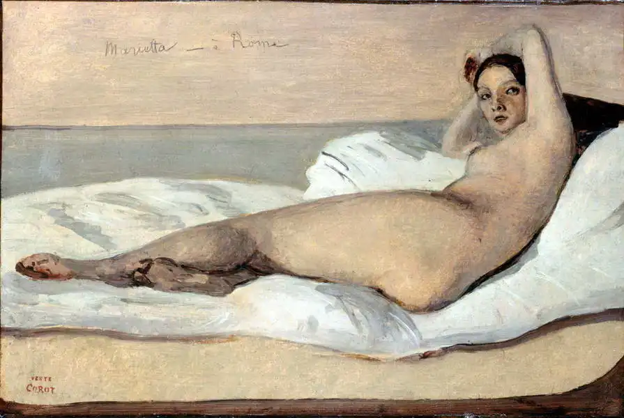 Corot, J. B. Camille: Marietta, Roman Odalisque