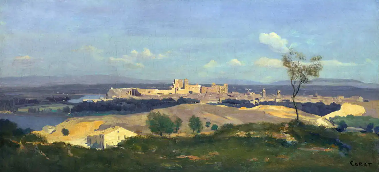 Corot, J. B. Camille: Avignon from west