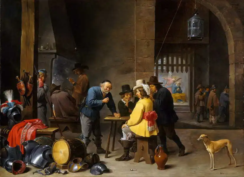 Teniers, David, the younger: Guardroom to the redemption of St. Peter