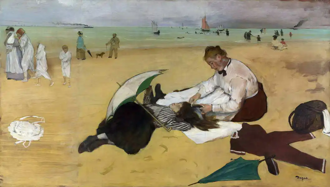 Degas, Edgar: Beach scene