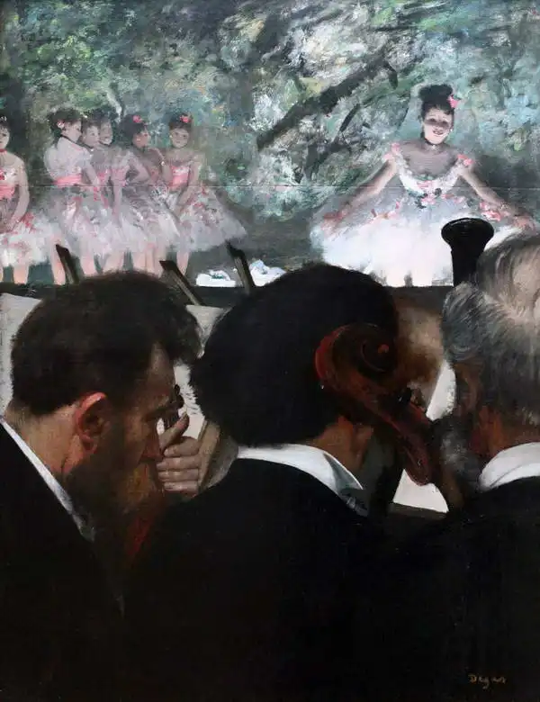 Degas, Edgar: Musicians in the orchestra