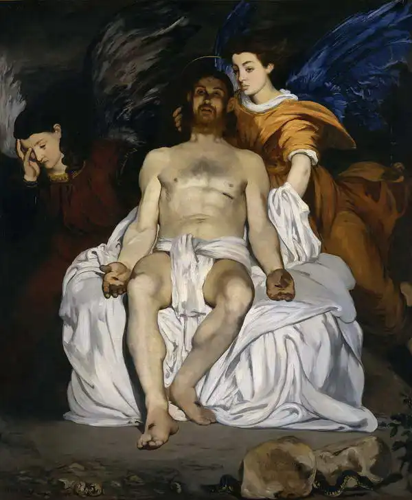 Manet, Edouard: Dead Jesus with angels