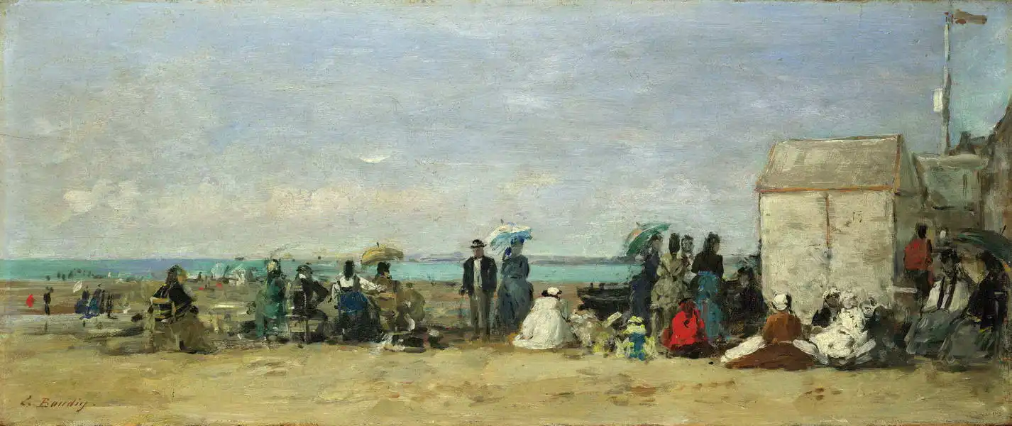 Boudin, Eugene Louis: Na pláži u Trouville