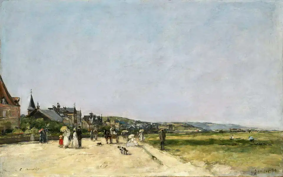 Boudin, Eugene Louis: Deauville, Terrace