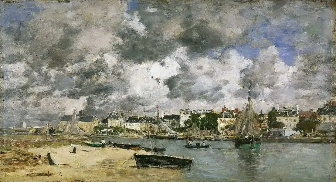 Boudin, Eugene Louis: Pohled na Trouville