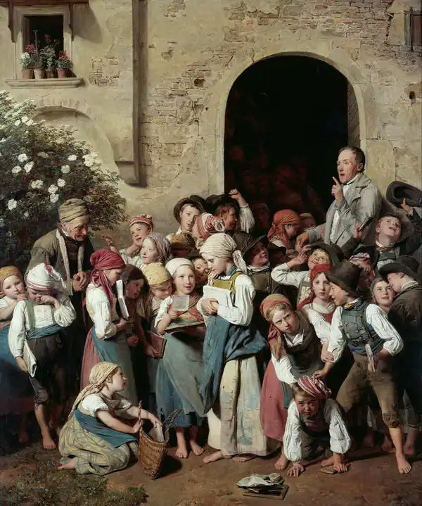 Waldmüller, Ferdinand Georg: After school