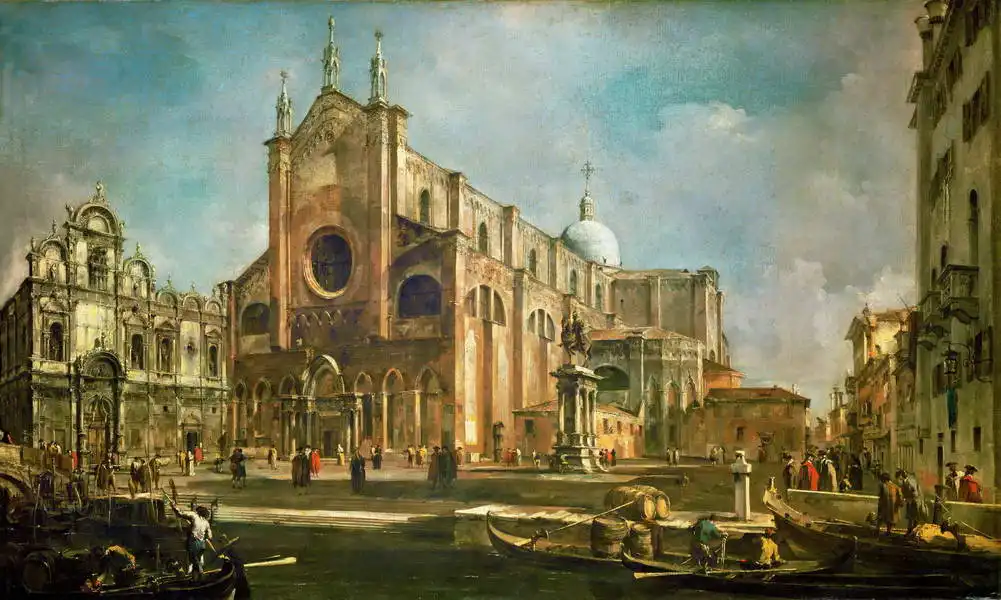 Guardi, Francesco: Camp Santi Giovanni and the church St. Paul