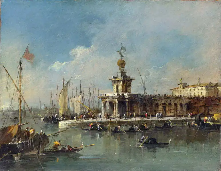 Guardi, Francesco: Punta della Dogana, Venise