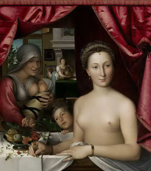 Clouet, François: Lady in the bath