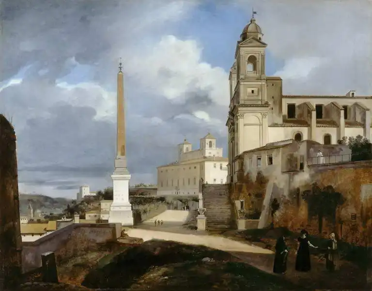 Granet, François-Marius: La Trinité des Monts et la Villa Medicis in Rome