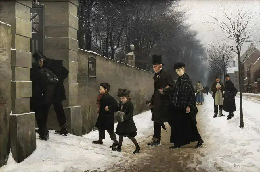 Henningsen, Frants: Pohřeb