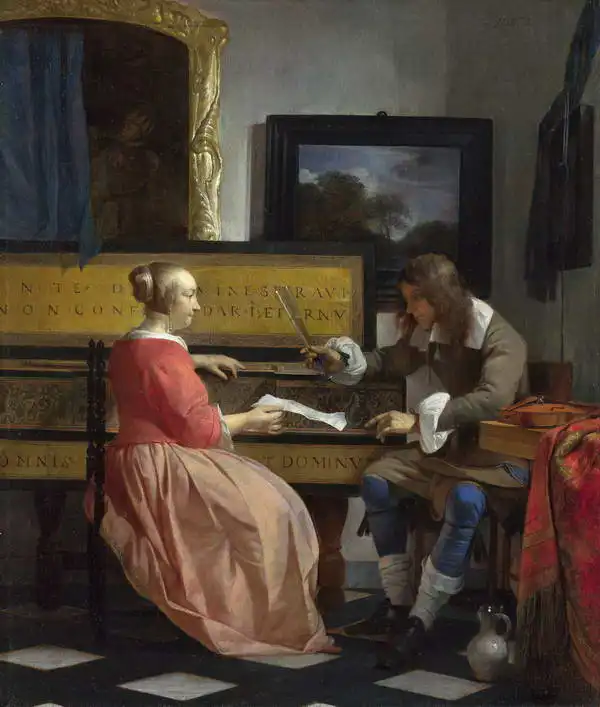 Metsu, Gabriel: Man and woman