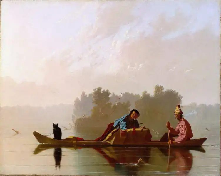 Bingham, George Caleb: Les marchands de fourrures sur le Missouri