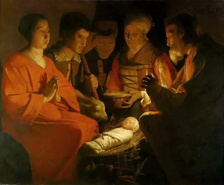 La Tour, Georges de: Adoration of the shepherds