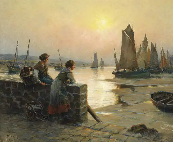 Maroniez, Georges: Waiting for the return of the fishing fleet