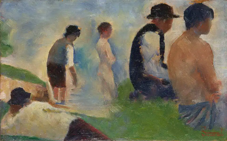Seurat, Georges: Study for Bathing at Asnieres
