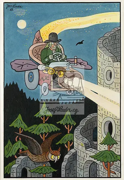 Lada, Josef: Bubáci a Hastrmani - Mulisák v autě 1953