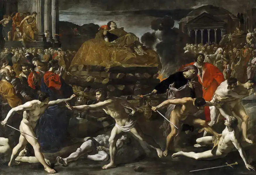 Lanfranco, Giovanni: Burial Roman Emperor
