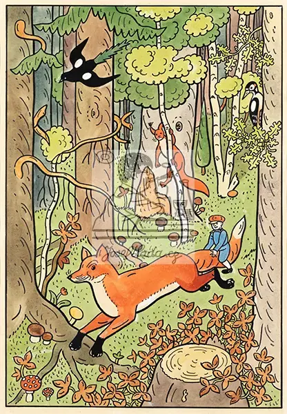 Lada, Josef: Nezbedné pohádky - kapitola O Budulínkovi Mandelince 1946