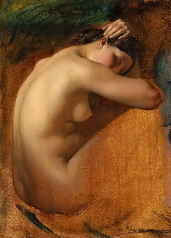 Lehmann, Henri: Study of the female nude