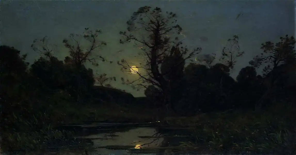 Harpignies, Henri-Joseph: Moonrise