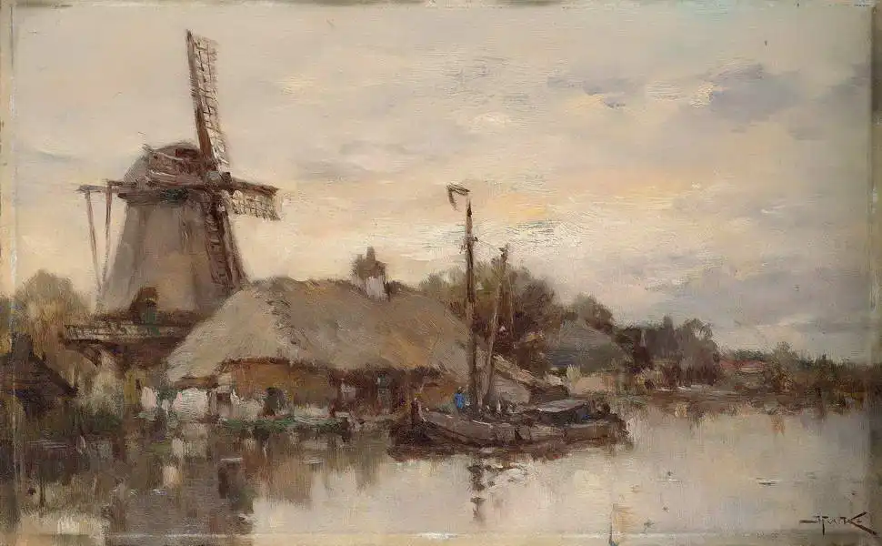 Koekkoek, Herman Willem: Mill on the Laan