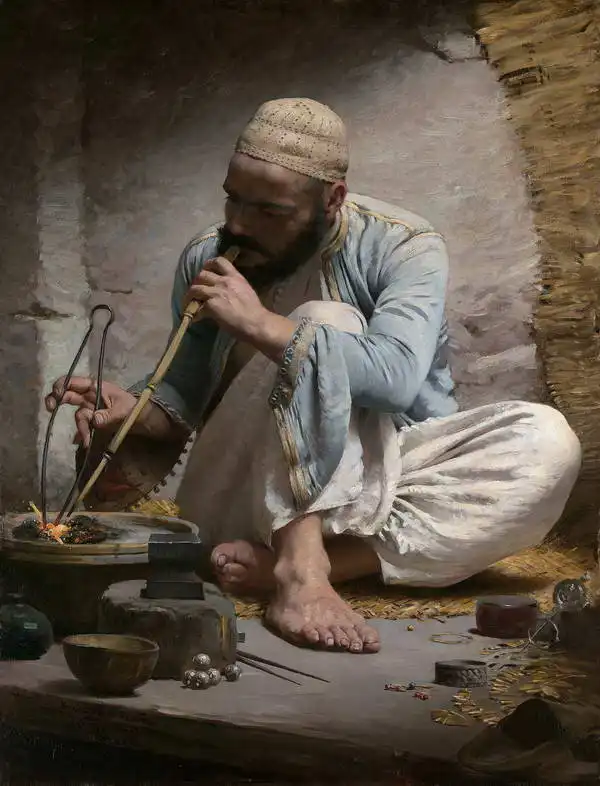 Pearce, Charles Sprague: Bijoutier arabe
