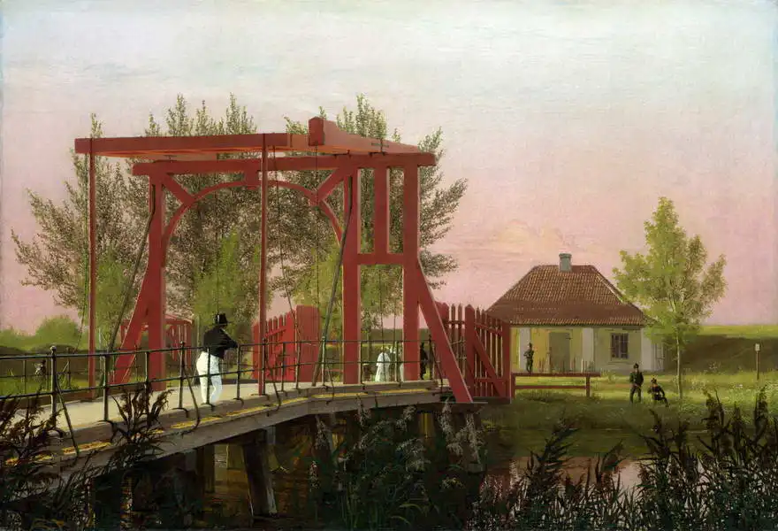 Købke, Christen: Pont-levis nord de la Citadelle de Copenhague