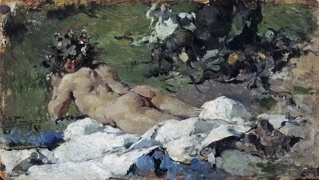 Camarlench, Ignacio Pinazo: Nude