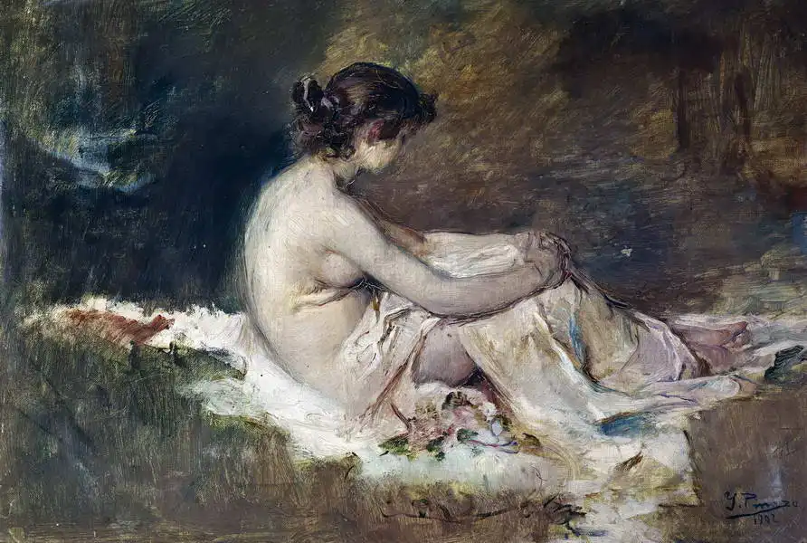 Camarlench, Ignacio Pinazo: Female nude