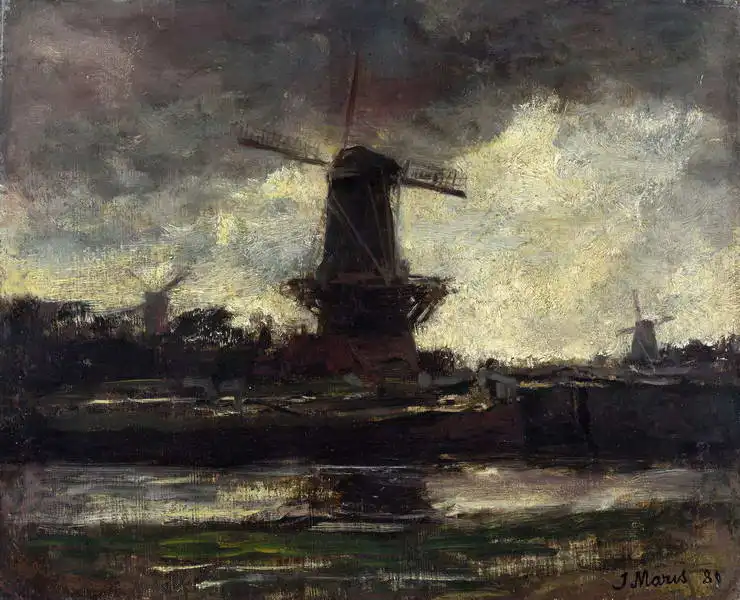 Maris, Jacob: Three windmills