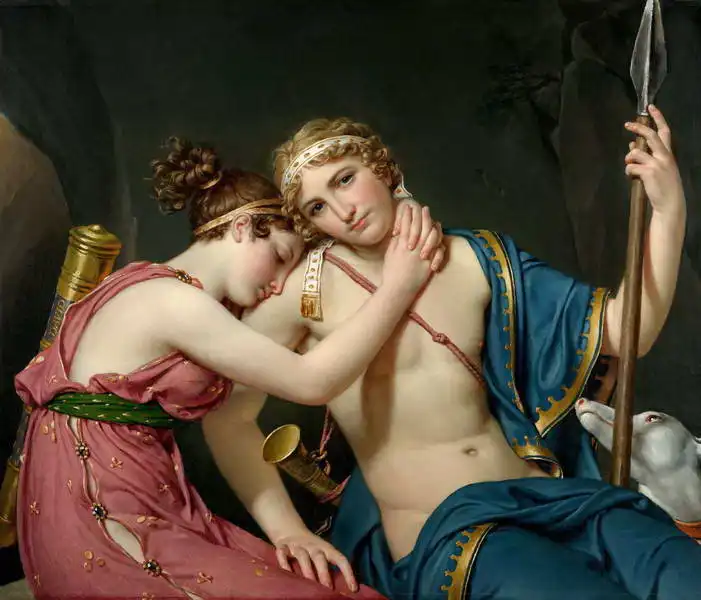 David, Jacques-Louis: Parting Telemachus and Eucharia