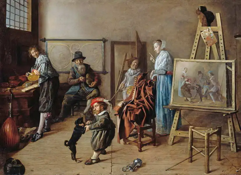 Molenaer, Jan Miense: The painter in his studio