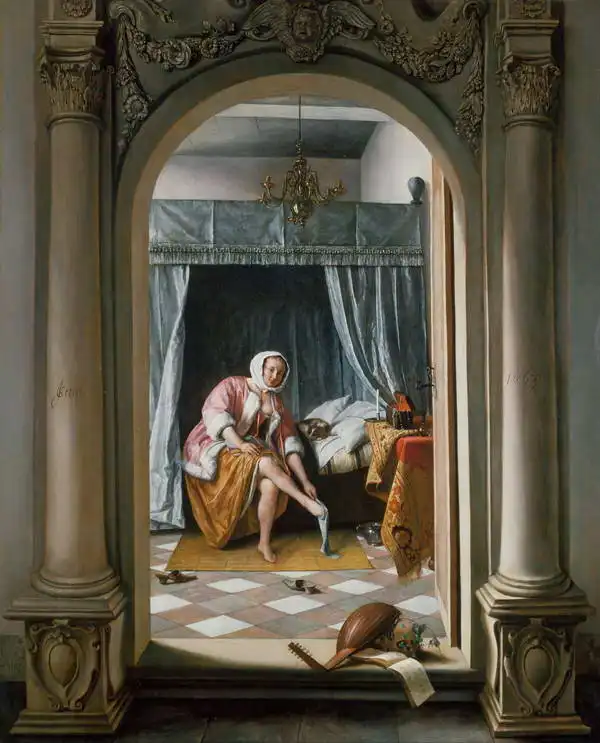 Steen, Jan Havicksz: Wenn die Toilette