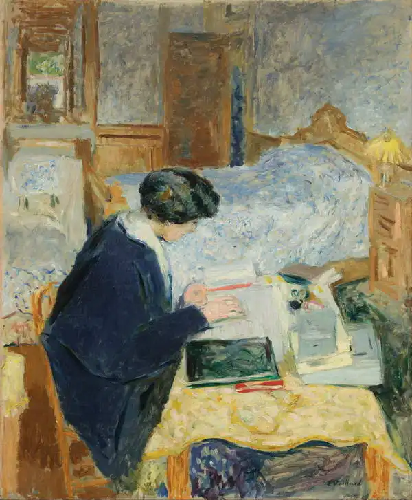 Vuillard, Édouard: Lucy Hessel, Lesen