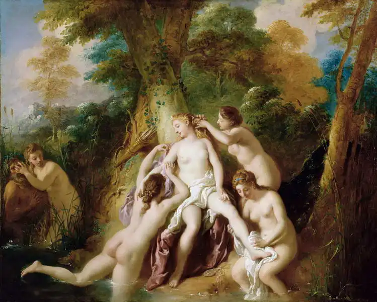 Troy, Jean-François de: Diana and her nymphs bathing
